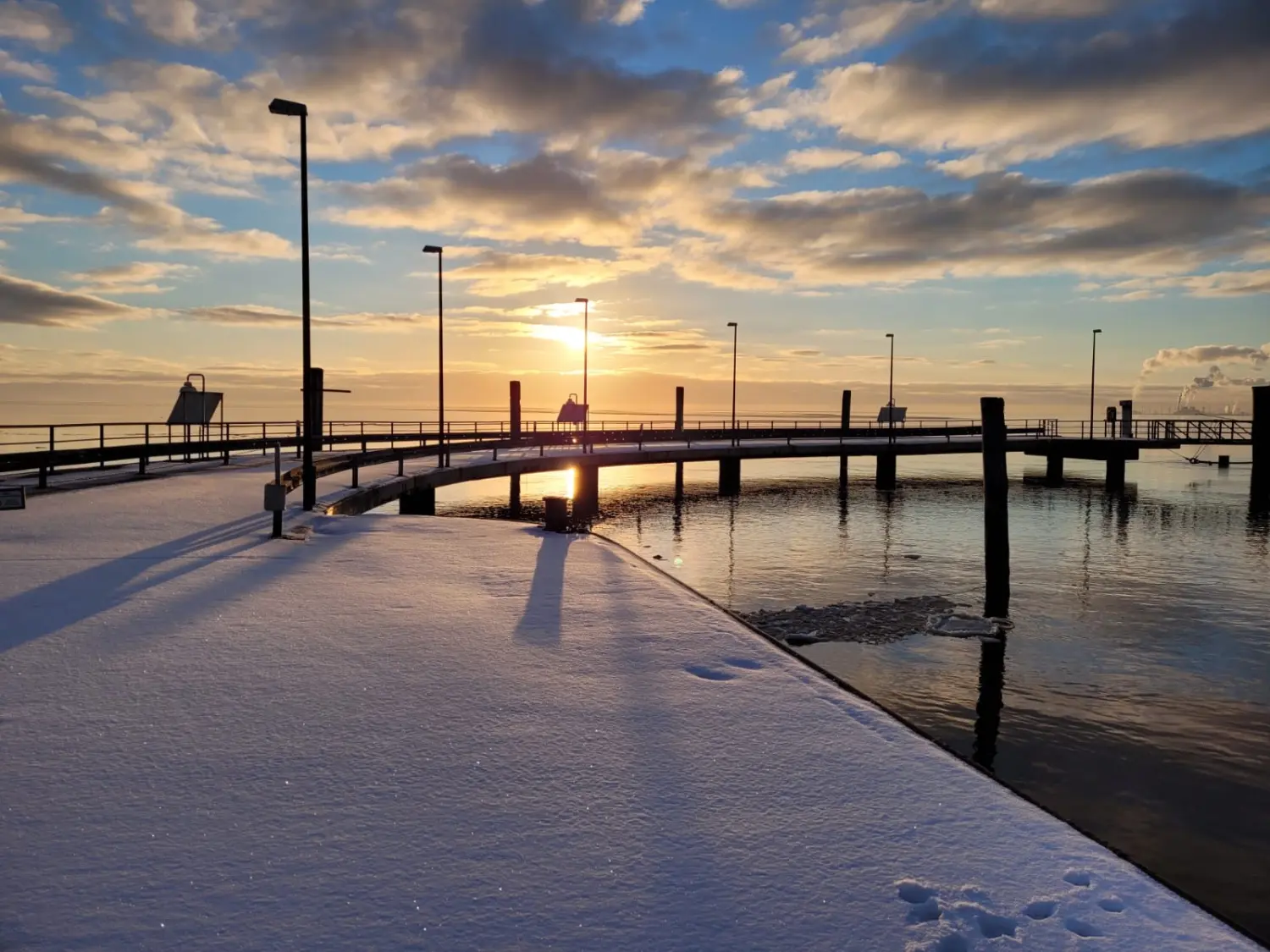 Sonnenuntergang bei Pension Janssen