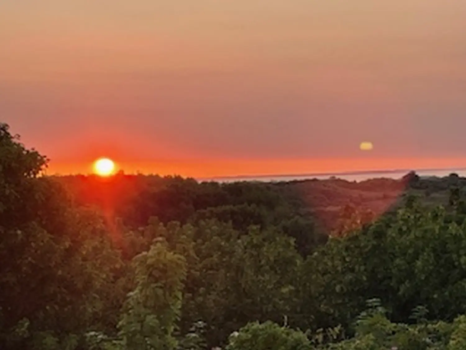 Sonnenuntergang bei Pension Janssen